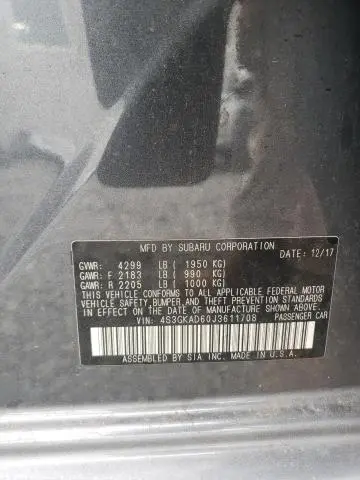 2018 SUBARU IMPREZA PREMIUM PLUS  