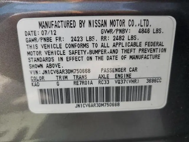 2013 INFINITI G37