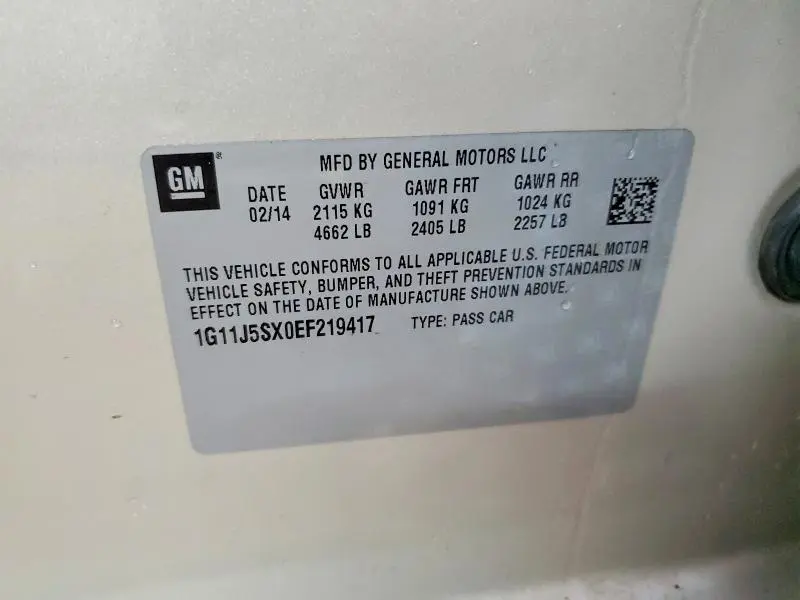 2014 CHEVROLET MALIBU LTZ  