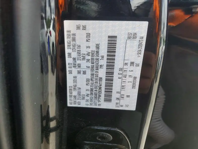 2022 FORD F150 SUPERCREW  