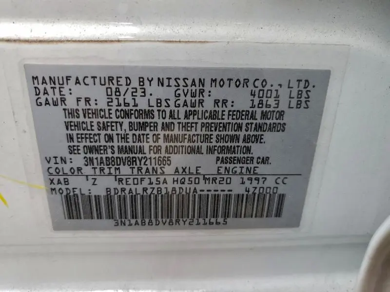 2024 NISSAN SENTRA SR  