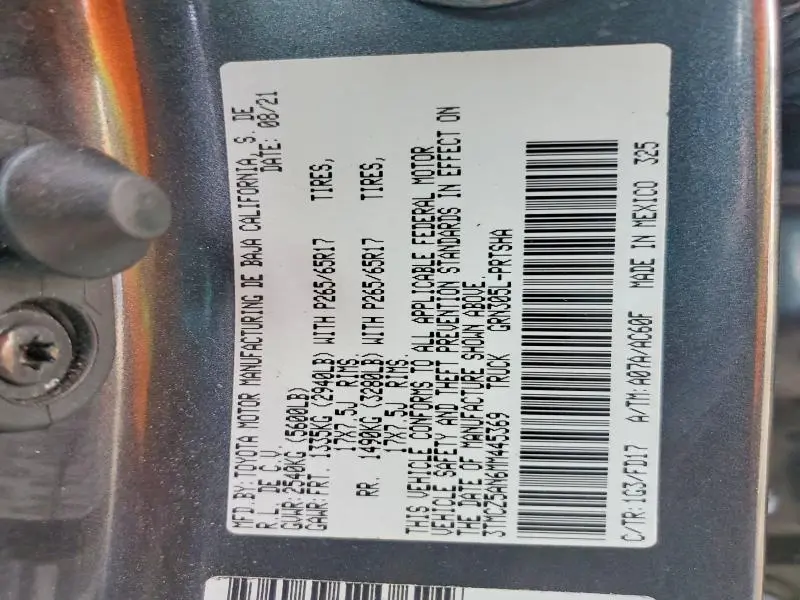 2021 TOYOTA TACOMA DOUBLE CAB  