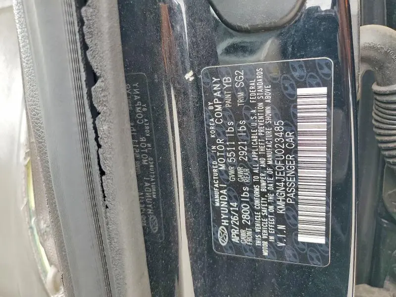2015 HYUNDAI GENESIS 3.8L  