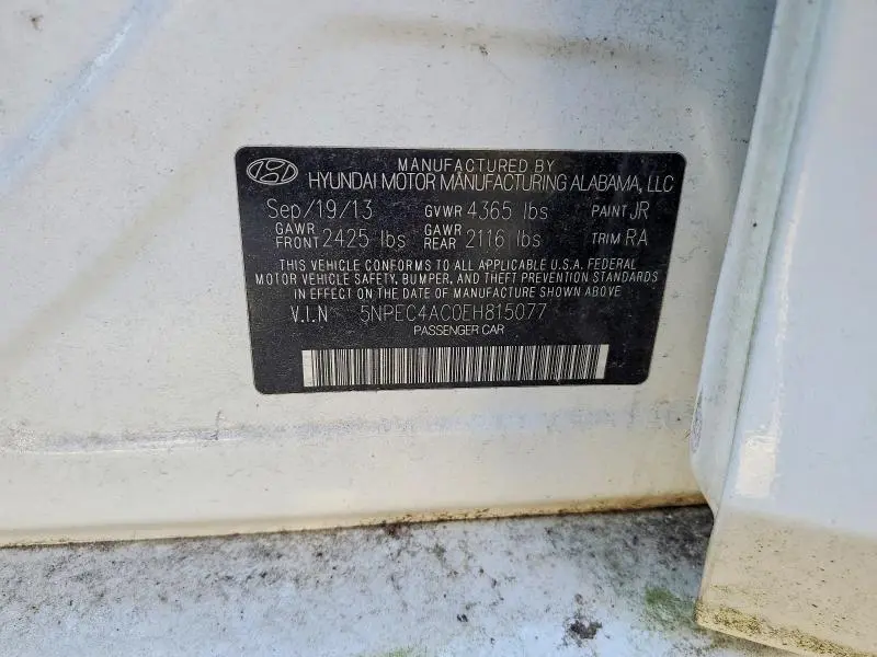 2014 HYUNDAI SONATA LIMITED  