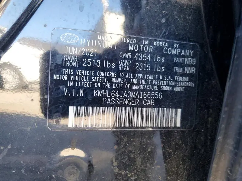 2021 HYUNDAI SONATA SEL  