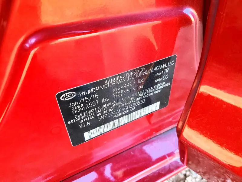 2016 HYUNDAI SONATA SE  