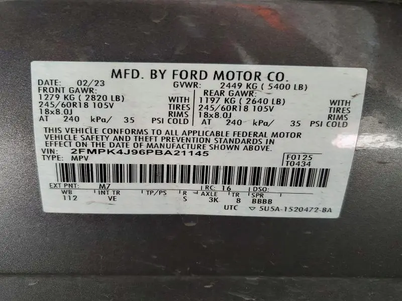 2023 FORD EDGE SEL  