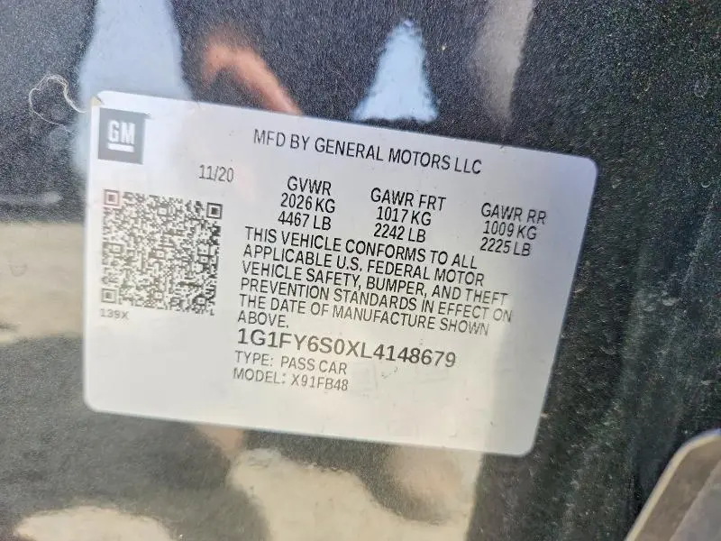 2020 CHEVROLET BOLT EV LT  