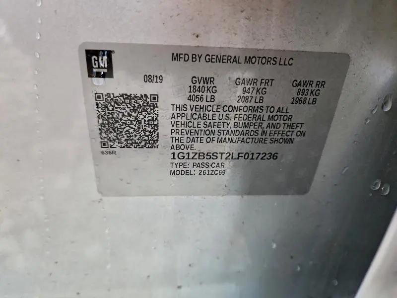 2020 CHEVROLET MALIBU LS  