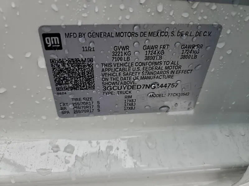 2022 CHEVROLET SILVERADO LTD K1500 LT  