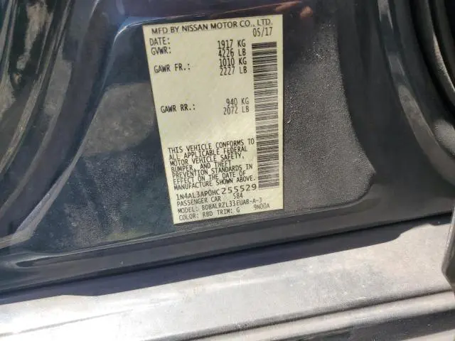 2017 NISSAN ALTIMA 2.5 SL  