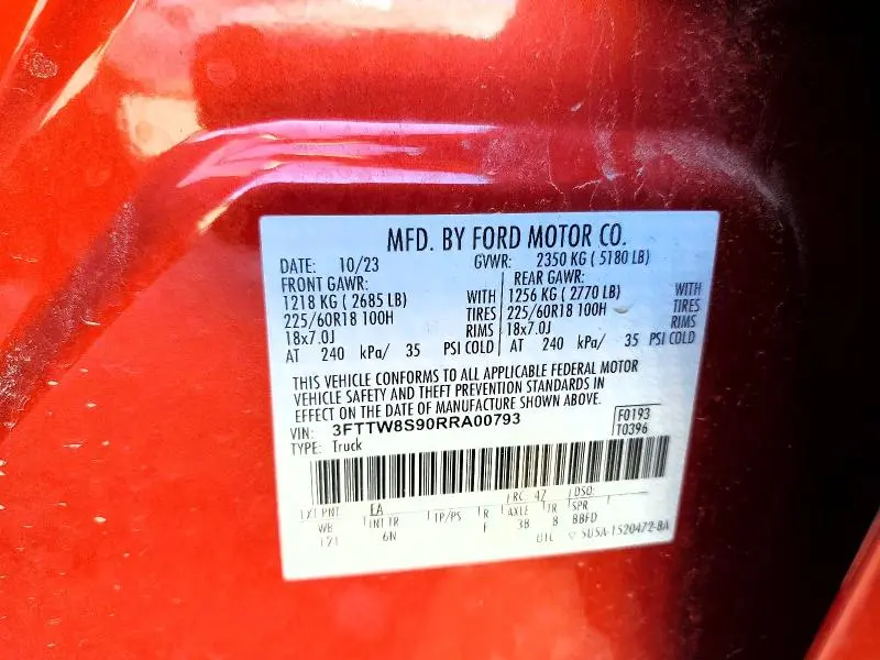 2024 FORD MAVERICK LARIAT  