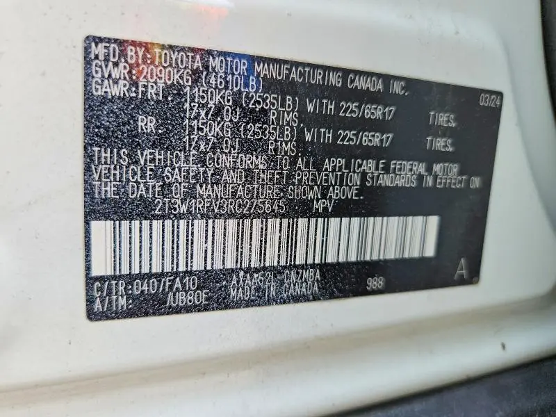 2024 TOYOTA RAV4 XLE  