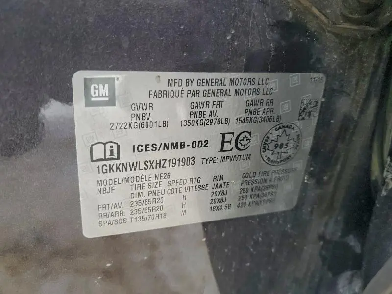 2017 GMC ACADIA SLT-2  