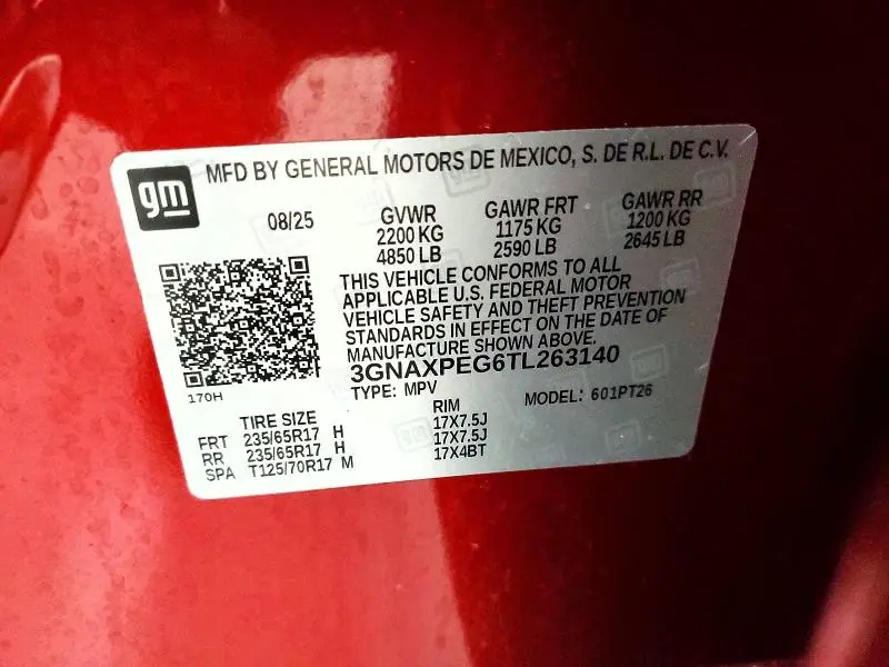 2026 CHEVROLET EQUINOX LT  