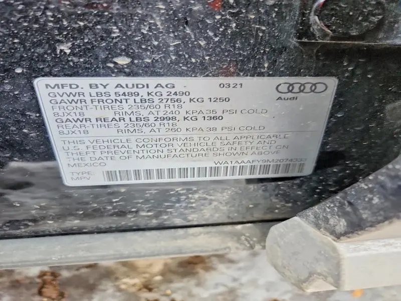 2021 AUDI Q5 PREMIUM  