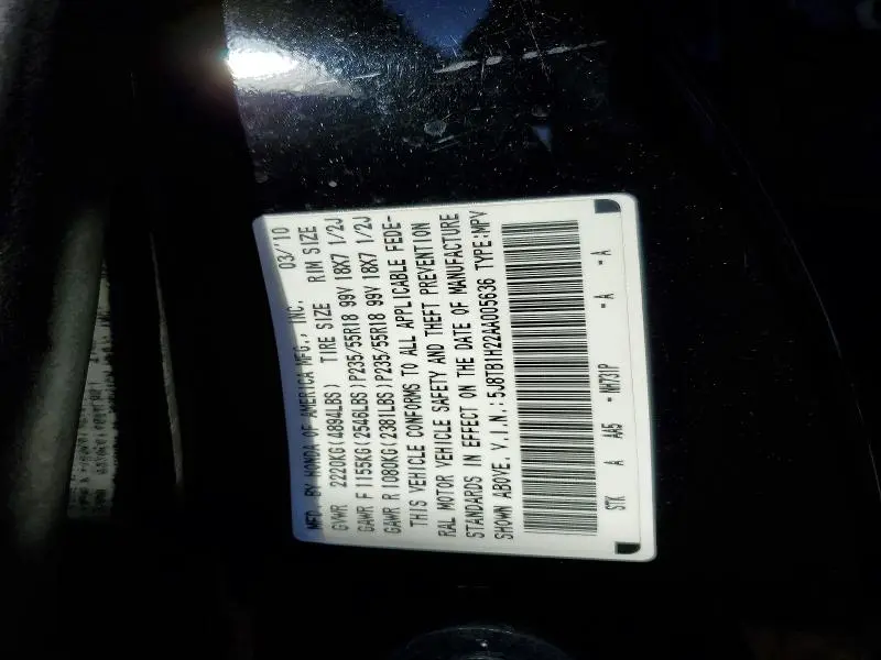 2010 ACURA RDX   