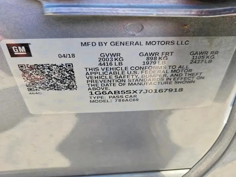 2018 CADILLAC ATS LUXURY  