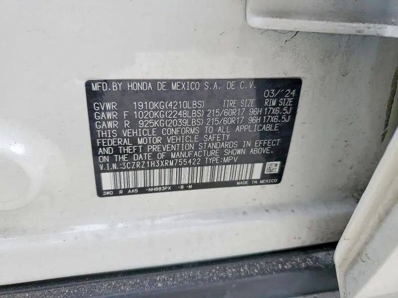 2024 HONDA HR-V LX  