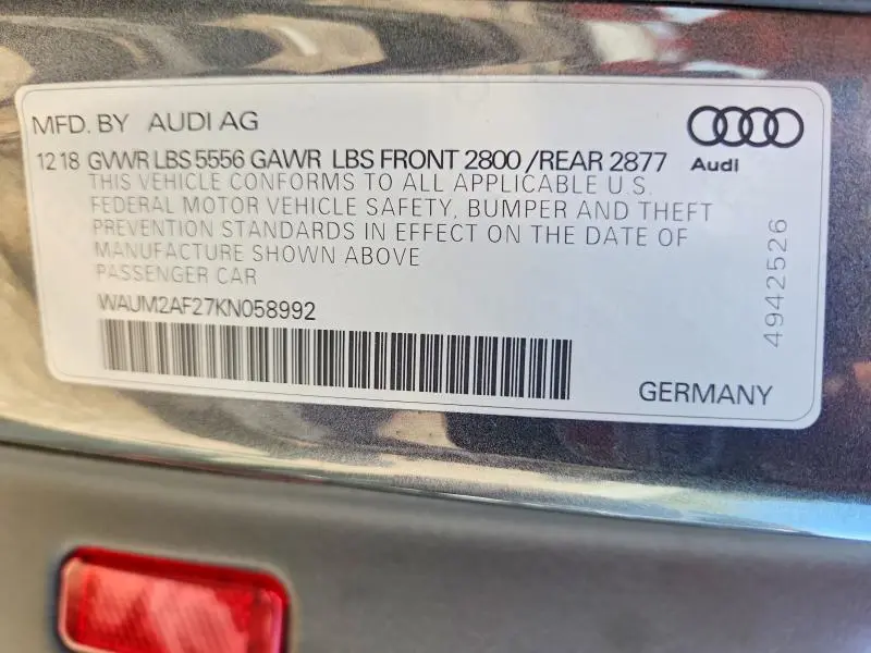 2019 AUDI A6 PRESTIGE  
