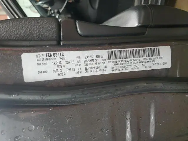 2020 JEEP GRAND CHEROKEE LIMITED  