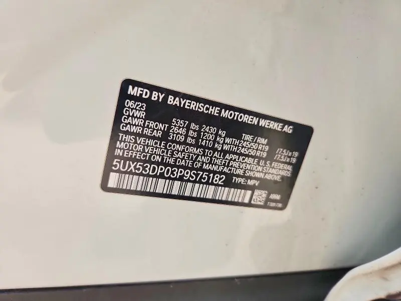 2023 BMW X3 XDRIVE30I  