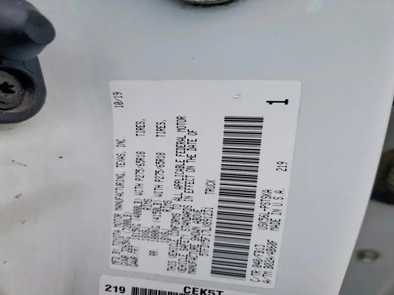 2020 TOYOTA TUNDRA CREWMAX SR5  