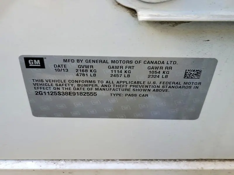 2014 CHEVROLET IMPALA LT  