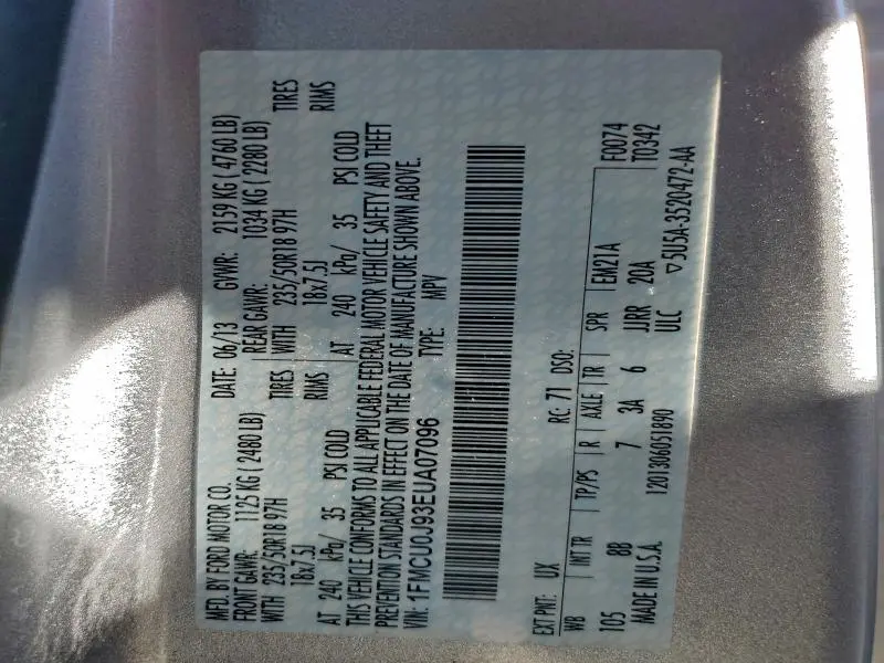 2014 FORD ESCAPE TITANIUM  