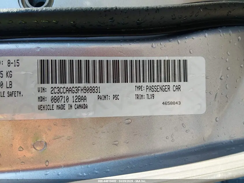 2015 CHRYSLER 300 LIMITED