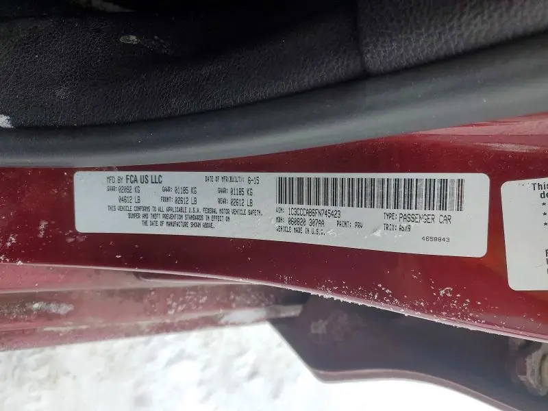 2015 CHRYSLER 200 LIMITED  
