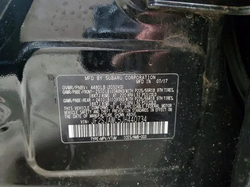 2018 SUBARU FORESTER 2.5I TOURING  