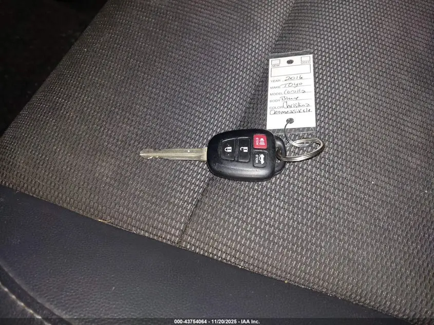 2016 TOYOTA COROLLA S PLUS