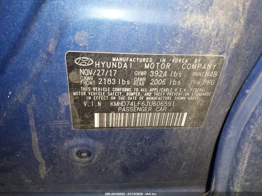 2018 HYUNDAI ELANTRA SE