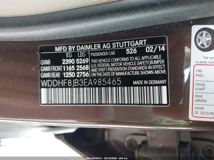 2014 MERCEDES-BENZ E 350 4MATIC