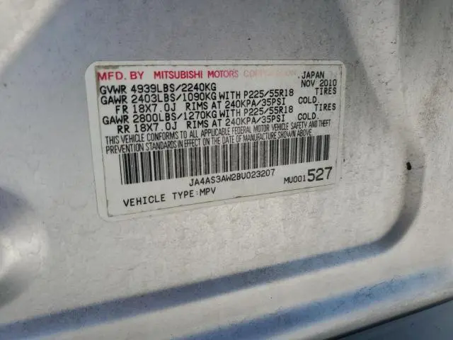 2011 MITSUBISHI OUTLANDER SE