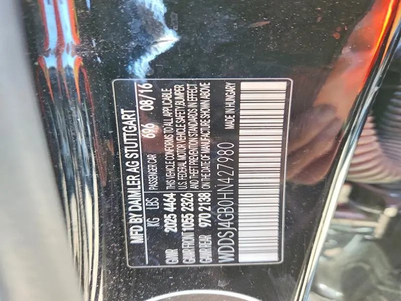 2017 MERCEDES-BENZ CLA 250 4MATIC  
