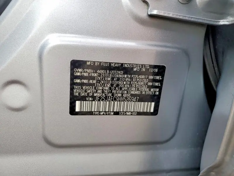 2017 SUBARU FORESTER 2.5I PREMIUM  