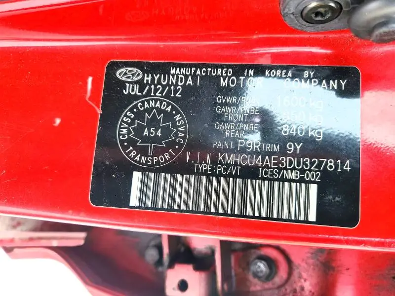 2013 HYUNDAI ACCENT GLS  