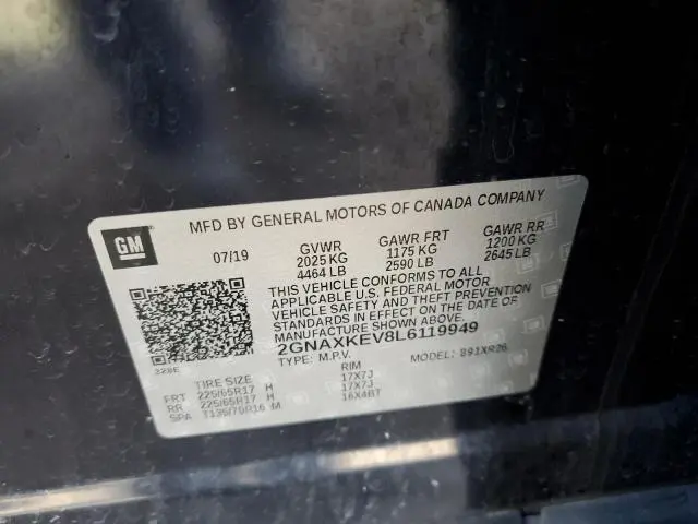 2020 CHEVROLET EQUINOX LT  