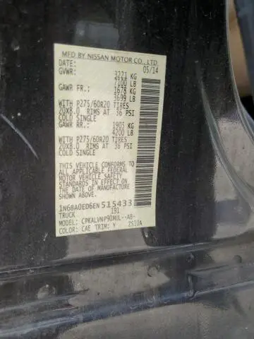 2014 NISSAN TITAN S  