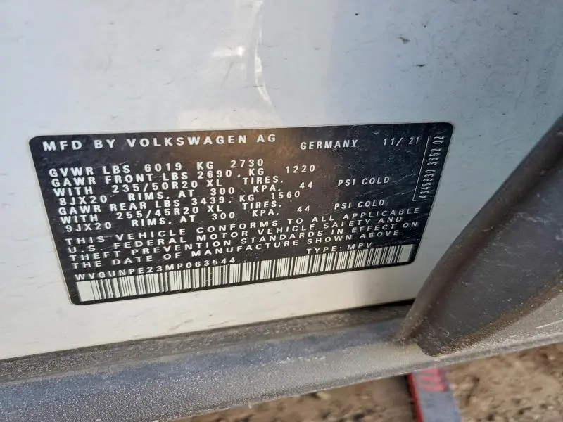 2021 VOLKSWAGEN ID.4 PRO S  
