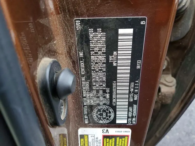2010 TOYOTA VENZA   