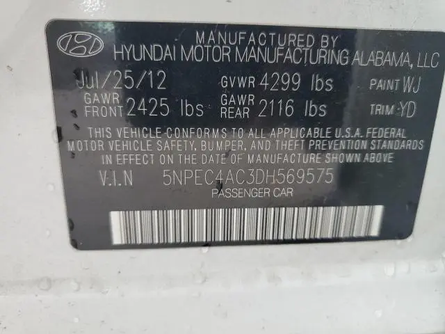 2013 HYUNDAI SONATA SE