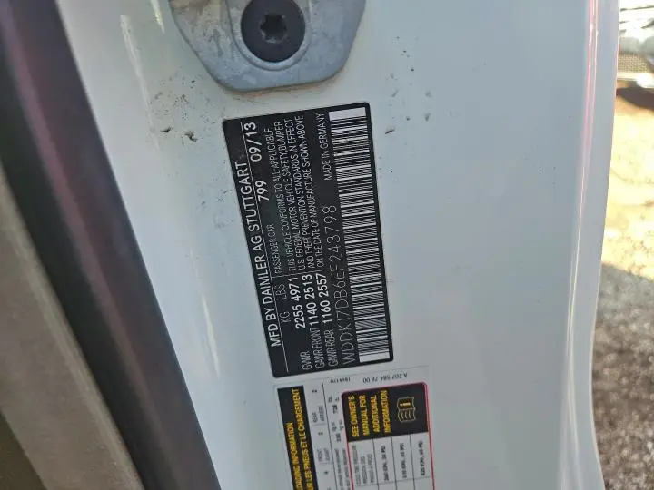 2014 MERCEDES-BENZ E 550  