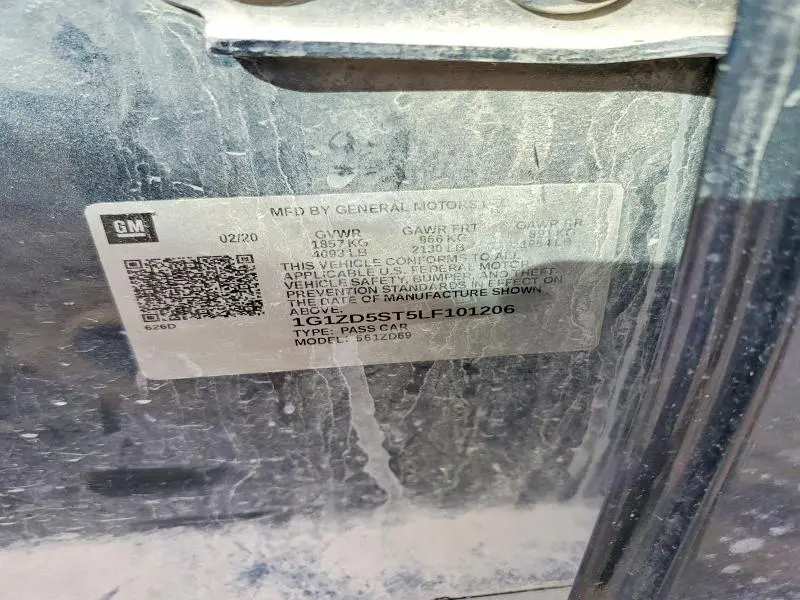 2020 CHEVROLET MALIBU   