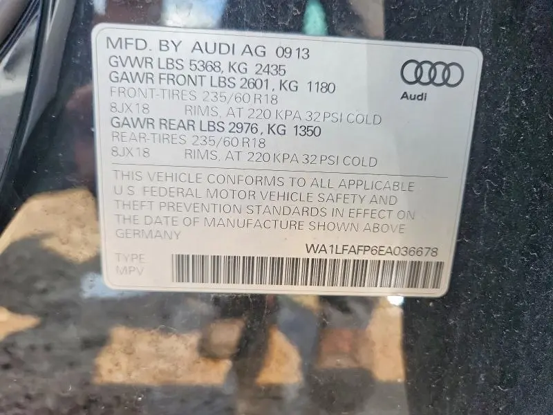 2014 AUDI Q5 PREMIUM PLUS  