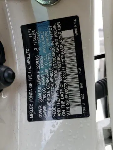 2018 HONDA CIVIC TYPE-R TOURING  