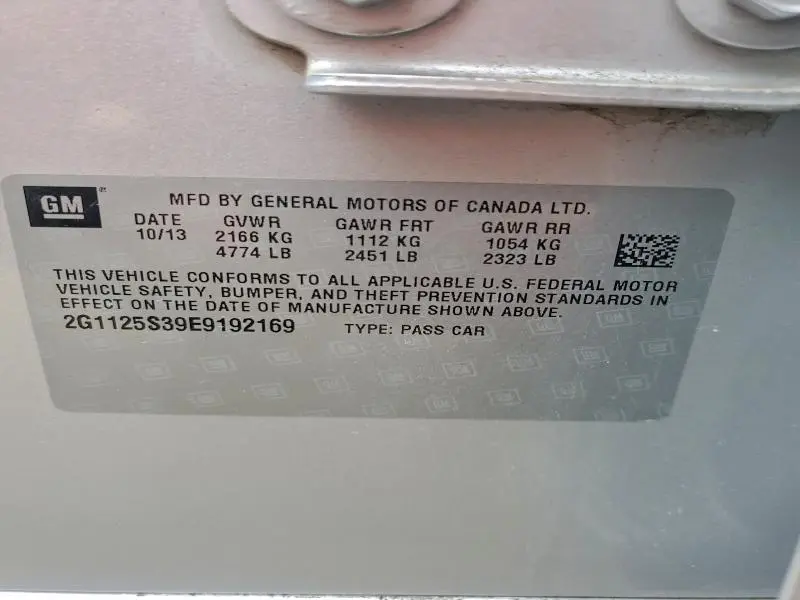 2014 CHEVROLET IMPALA LT  