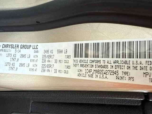 2014 JEEP CHEROKEE SPORT  